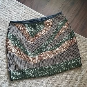 H&M Embellished Mini Skirt